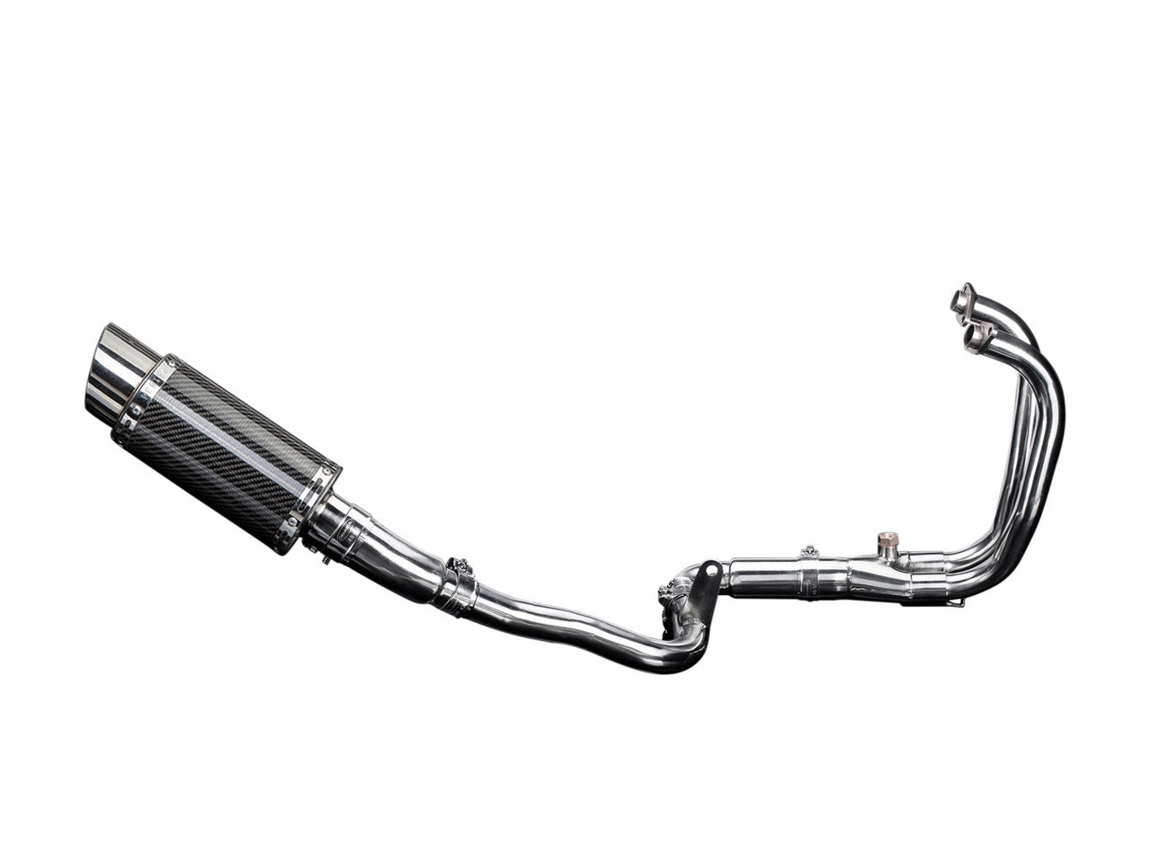 DELKEVIC Kawasaki Ninja 300 Full Exhaust System with Mini 8" Carbon Silencer