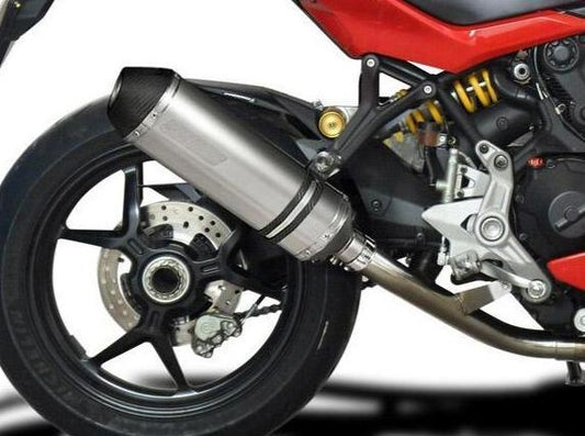 DELKEVIC Ducati Supersport 950/939 De-Cat Slip-on Exhaust 13.5" X-Oval Titanium