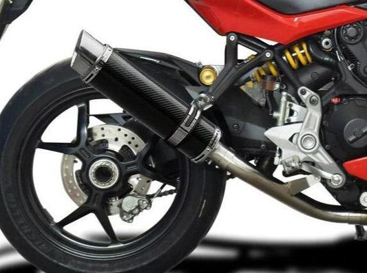 DELKEVIC Ducati Supersport 950/939 De-Cat Slip-on Exhaust DL10 14" Carbon