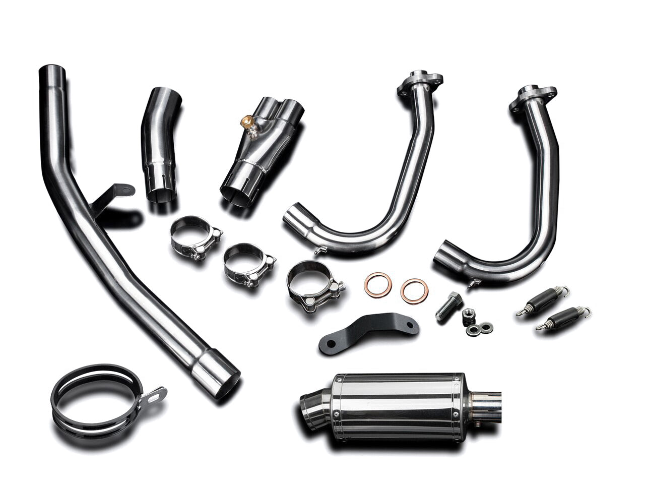 DELKEVIC Kawasaki Ninja 400 / Z400 Full Exhaust System with SS70 9" Silencer