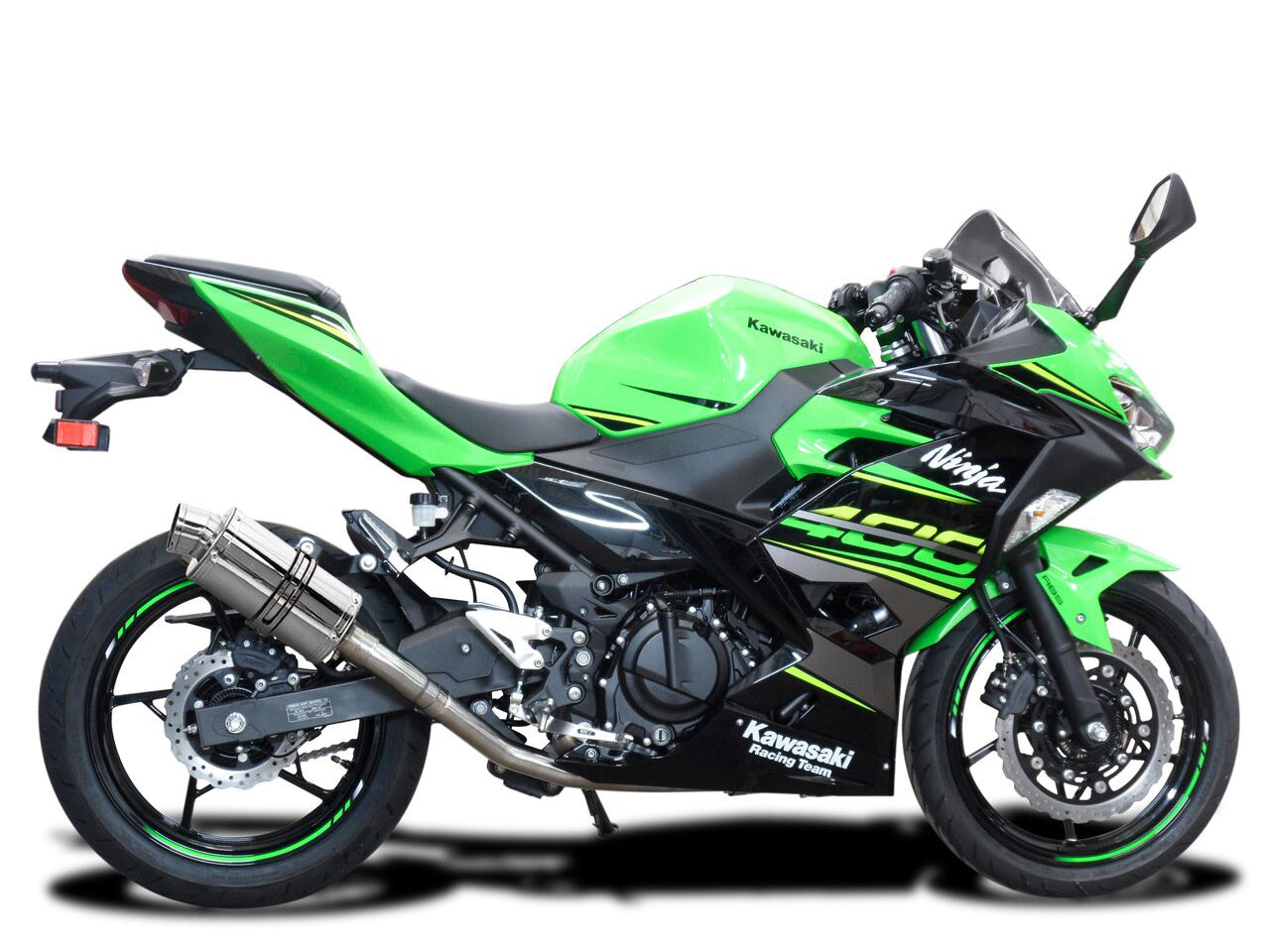 DELKEVIC Kawasaki Ninja 400 / Z400 Full Exhaust System with SS70 9" Silencer