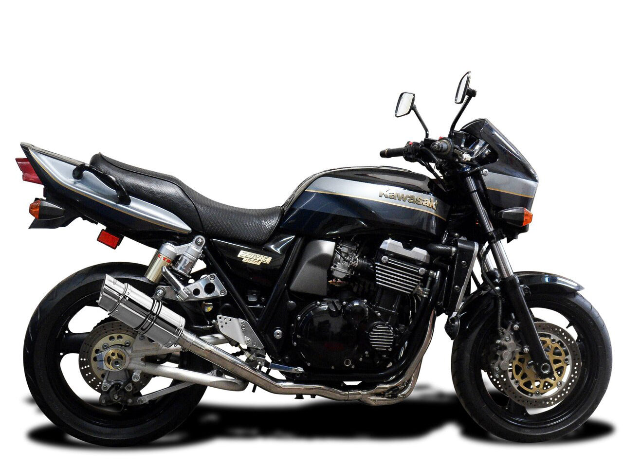 DELKEVIC Kawasaki ZRX1100 / ZRX1200 Full Exhaust System Mini 8"