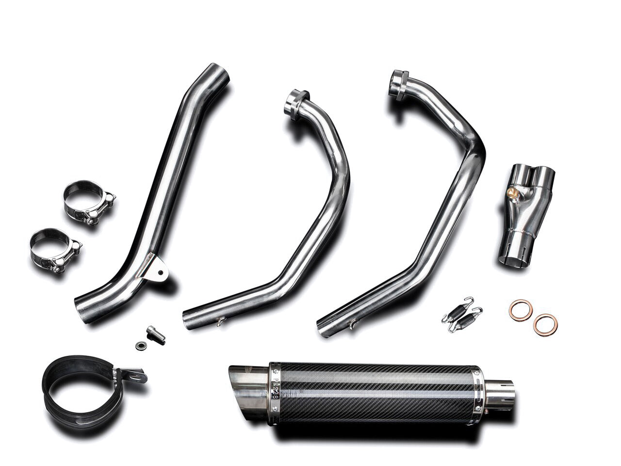 DELKEVIC Honda CRF1000L Africa Twin (16/19) Full 2-1 Exhaust System with DL10 14" Carbon Silencer