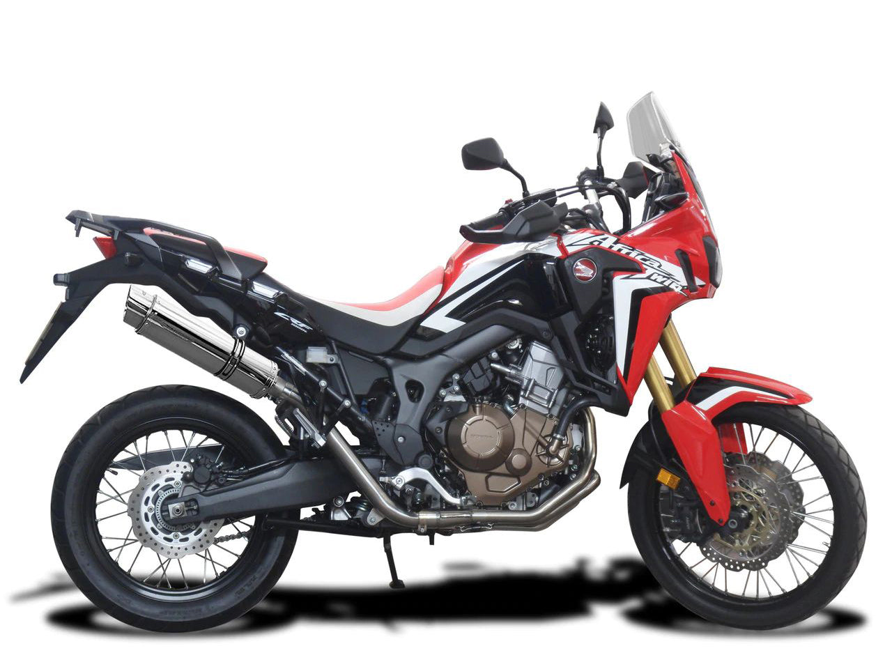 DELKEVIC Honda CRF1000L Africa Twin (16/19) Full 2-1 Exhaust System with SL10 14" Silencer