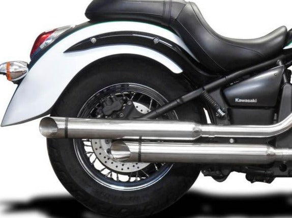 DELKEVIC Kawasaki VN900 Vulcan Full Exhaust System "Slash Cut 21"