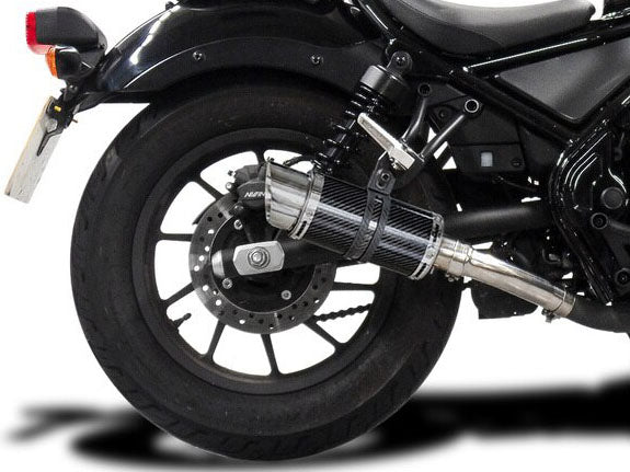 DELKEVIC Honda CMX300/500 Rebel Slip-on Exhaust Mini 8" Carbon