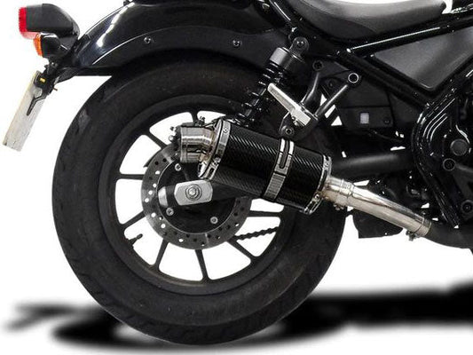 DELKEVIC Honda CMX300/500 Rebel Slip-on Exhaust DS70 9" Carbon