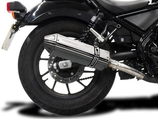 DELKEVIC Honda CMX300/500 Rebel Slip-on Exhaust 13" Tri-Oval