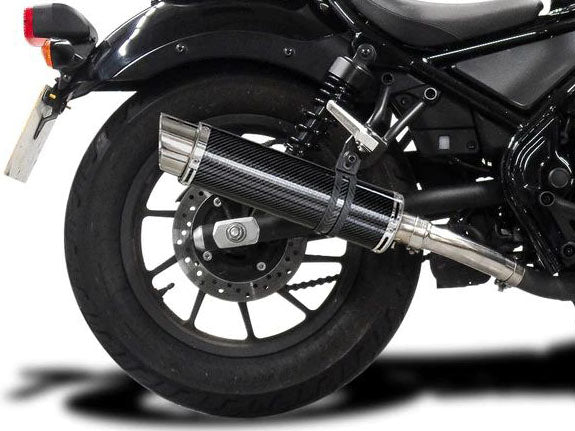 DELKEVIC Honda CMX300/500 Rebel Slip-on Exhaust DL10 14" Carbon