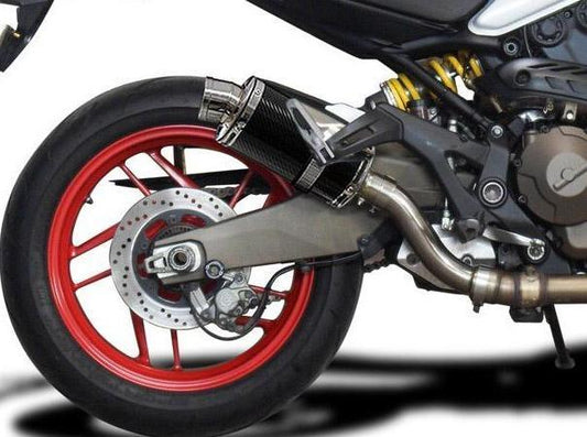 DELKEVIC Ducati Monster 821 / 1200 Slip-on Exhaust DS70 9" Carbon