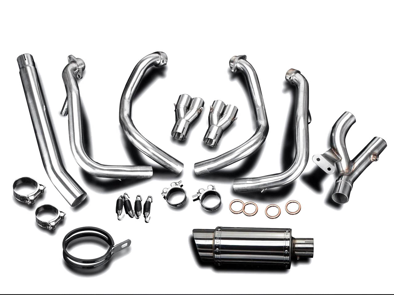 DELKEVIC Suzuki GSXR1300 Hayabusa (08/20) Full 4-1 Exhaust System with Mini 8" Silencer