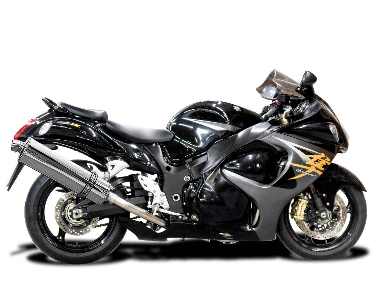 DELKEVIC Suzuki GSXR1300 Hayabusa (08/20) Full 4-1 Exhaust System with Stubby 18" Silencer