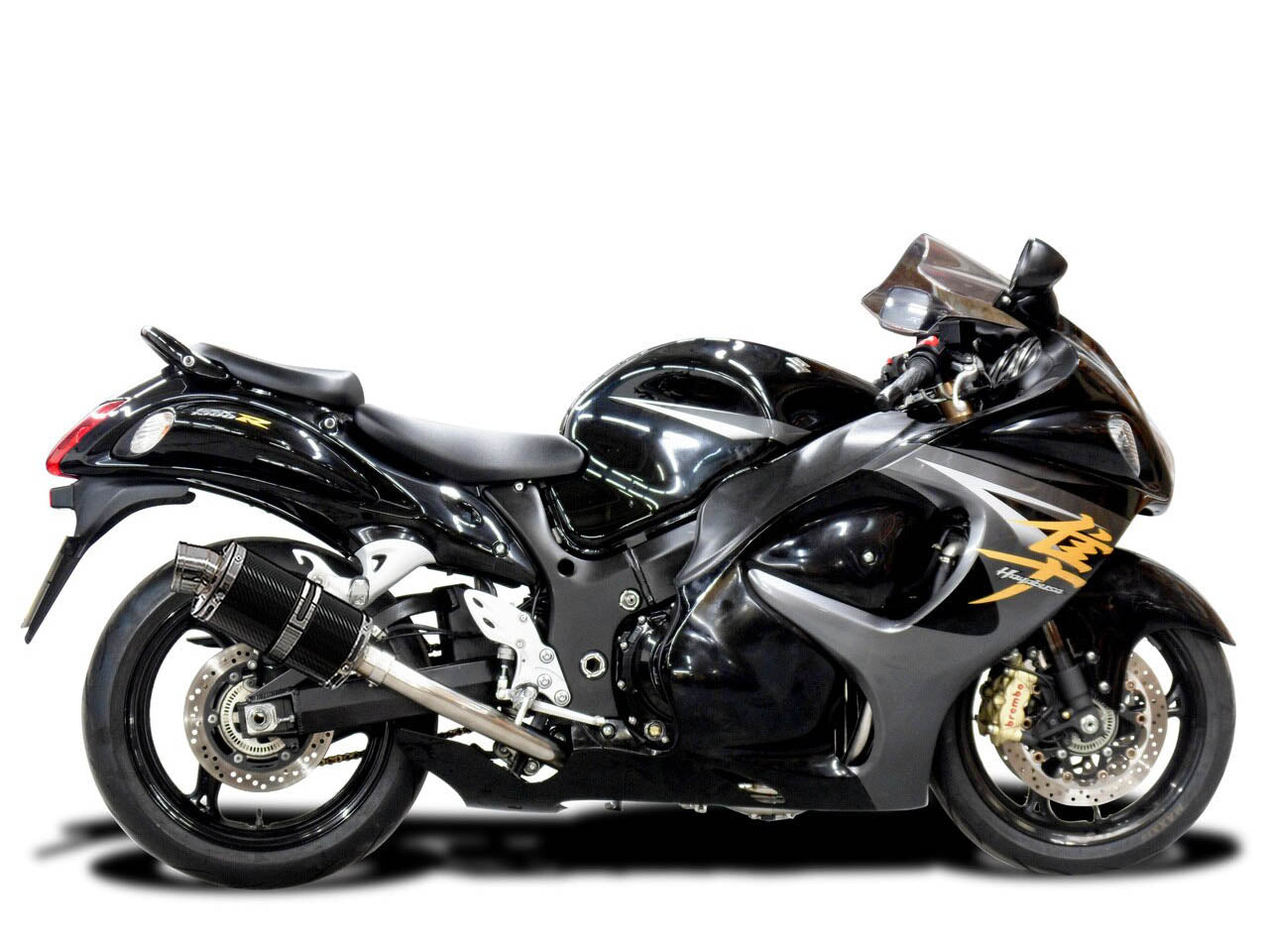 DELKEVIC Suzuki GSXR1300 Hayabusa (08/20) Full De-Cat 4-2 Exhaust System with DS70 9" Carbon Silencers