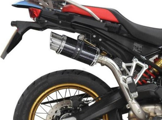 DELKEVIC BMW F750GS / F850GS Slip-on Exhaust Mini 8" Carbon