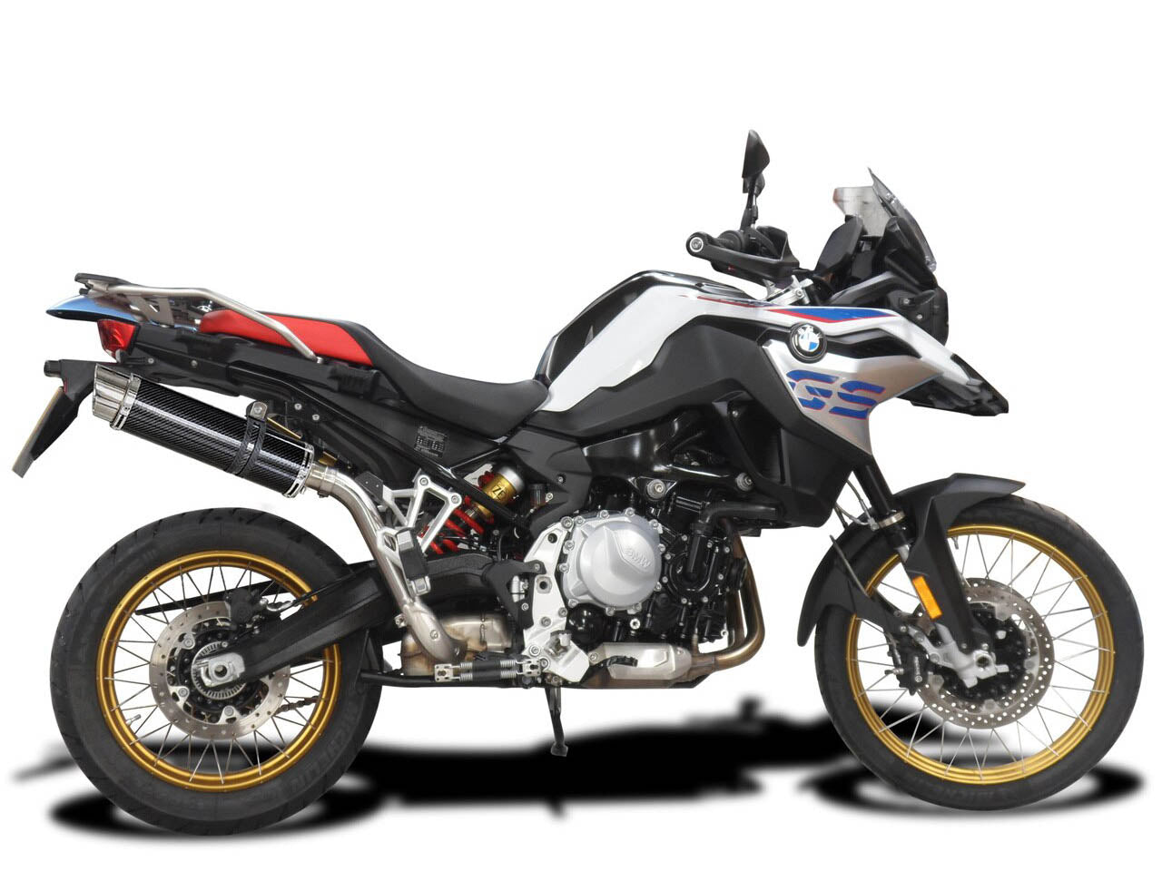 DELKEVIC BMW F750GS / F850GS Slip-on Exhaust DL10 14" Carbon