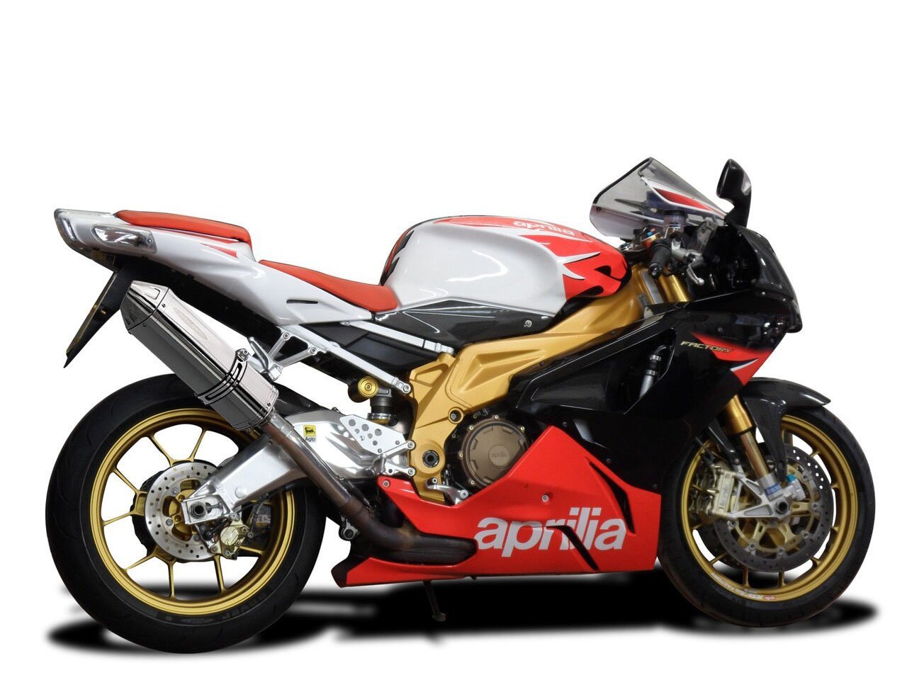 DELKEVIC Aprilia RSV 1000 R / Tuono V2 Slip-on Exhaust 13" Tri-Oval