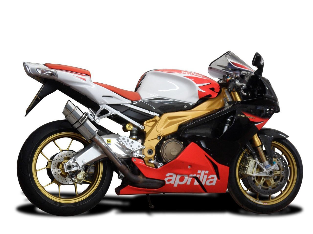 DELKEVIC Aprilia RSV 1000 R / Tuono V2 Slip-on Exhaust Mini 8"