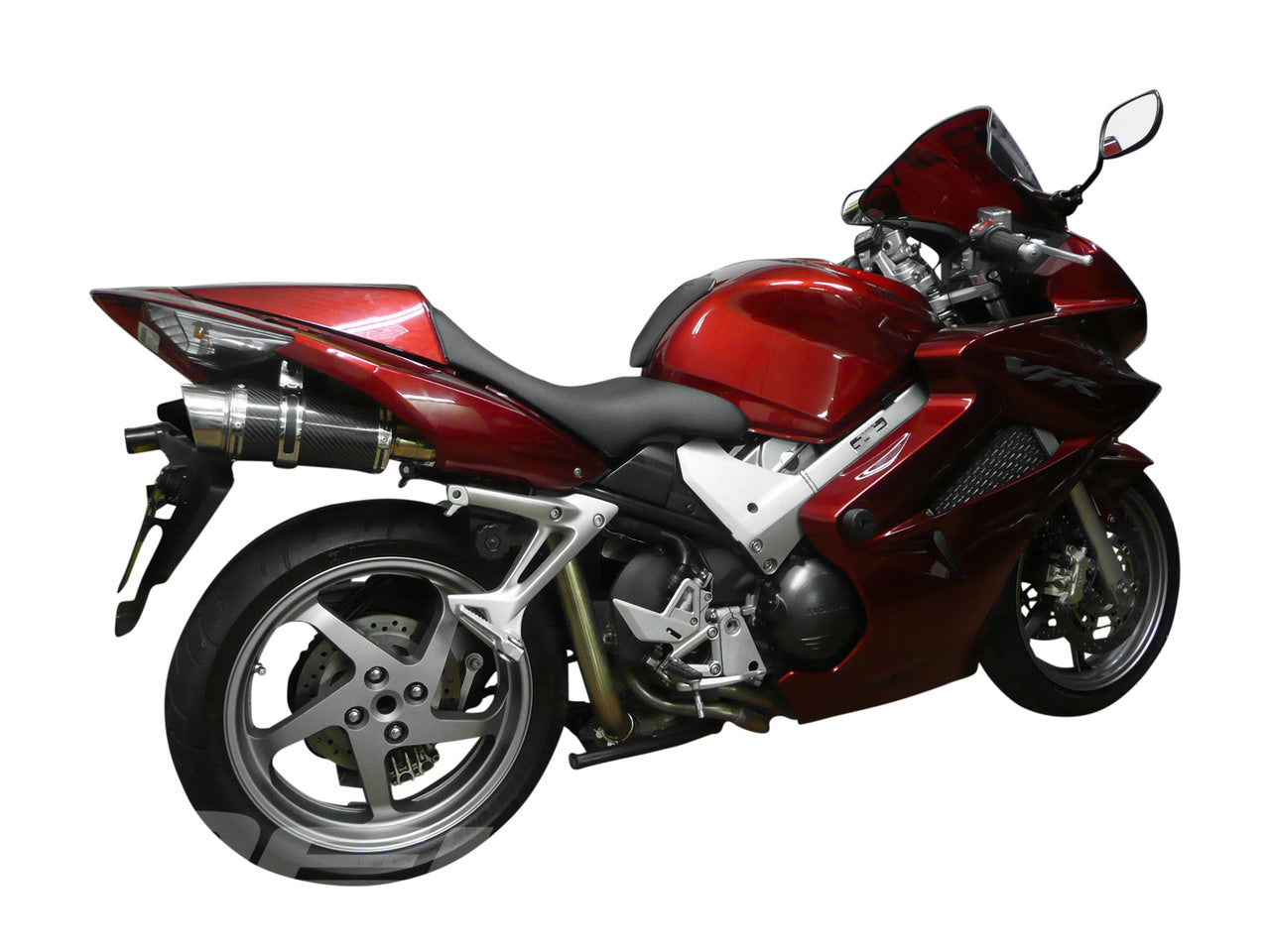 DELKEVIC Honda VFR800 VTEC Full Exhaust System Mini 8" Carbon