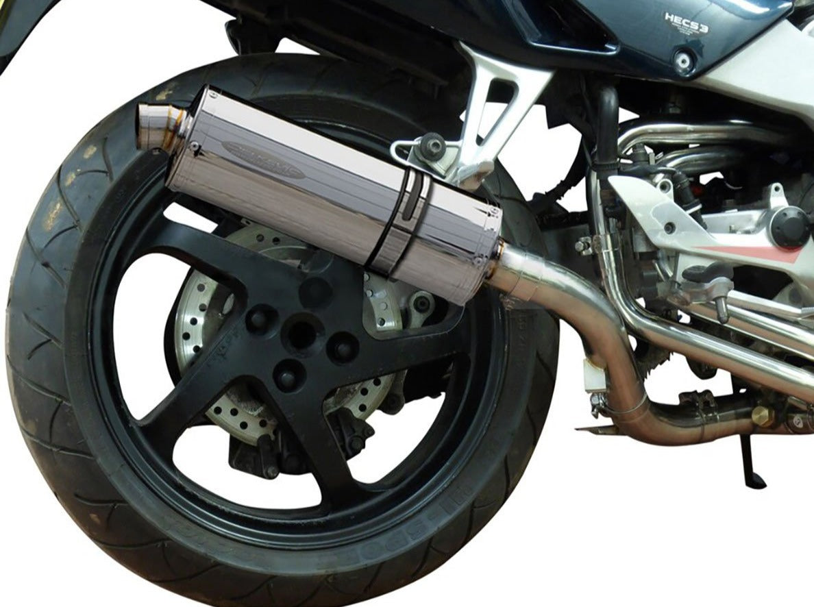 DELKEVIC Honda VFR800 Interceptor (98/01) Full Exhaust System with Stubby 14" Silencer