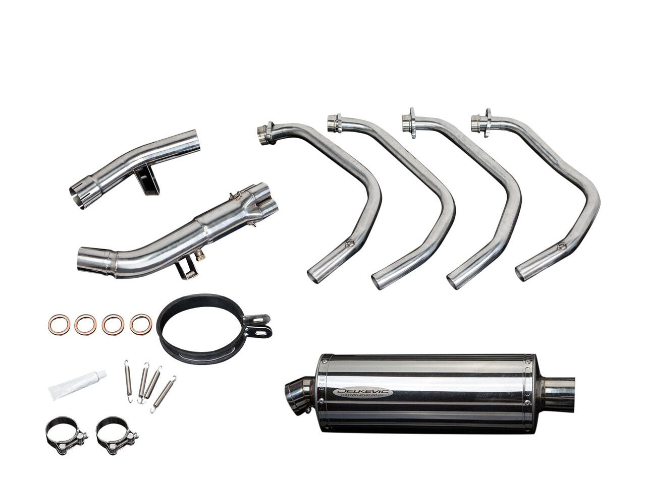 DELKEVIC Suzuki GSF1250 Bandit Full Exhaust System with Stubby 14" Silencer