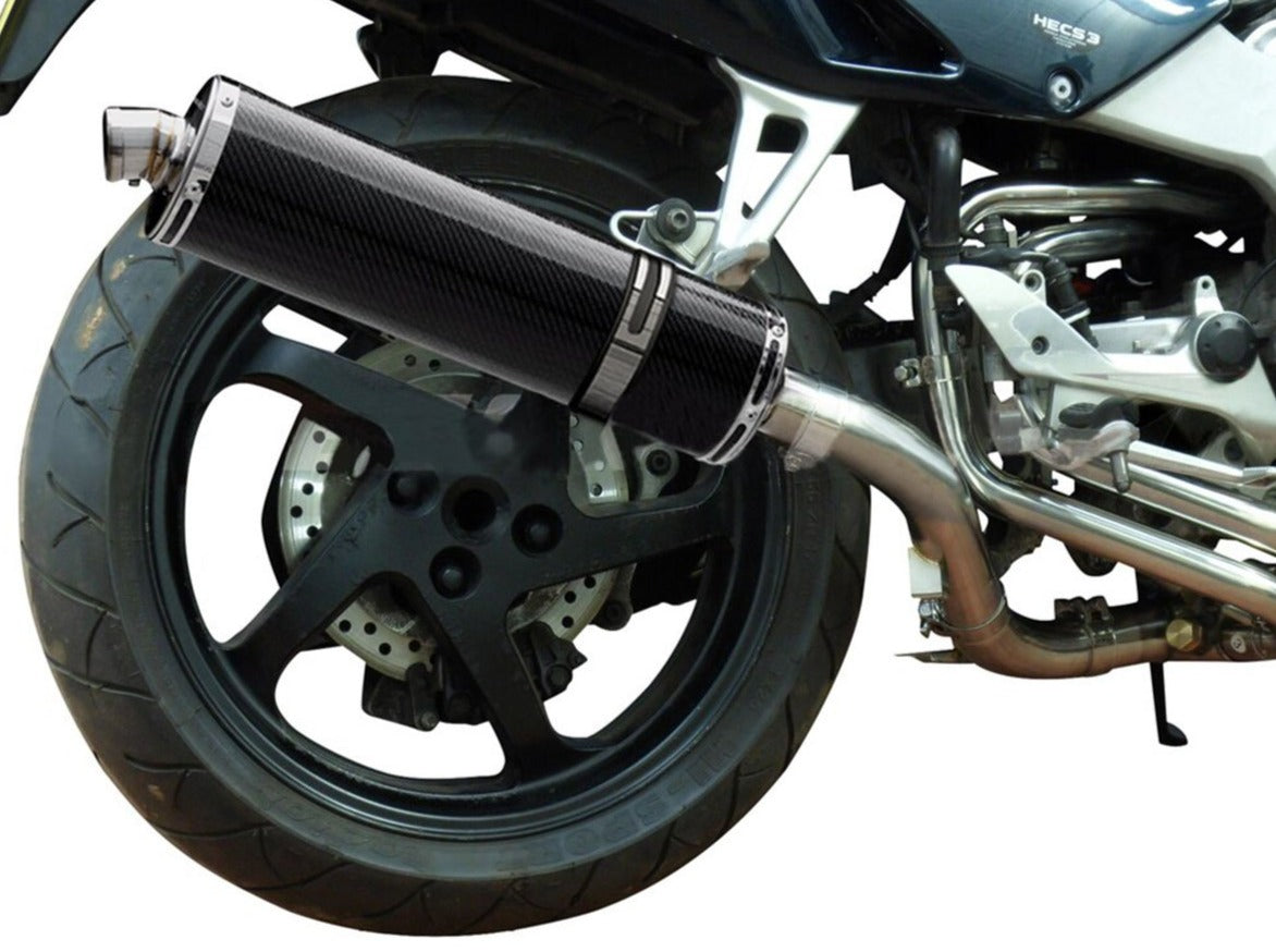 DELKEVIC Honda VFR800 Interceptor (98/01) Full Exhaust System with Stubby 18" Carbon Silencer