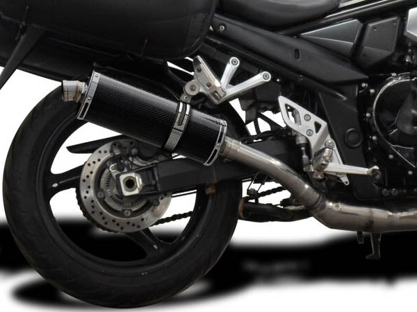 DELKEVIC Suzuki GSX1250FA Traveller Full Exhaust System with Stubby 14" Carbon Silencer