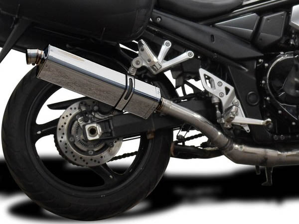 DELKEVIC Suzuki GSX1250FA Traveller Full Exhaust System with Stubby 17" Tri-Oval Silencer