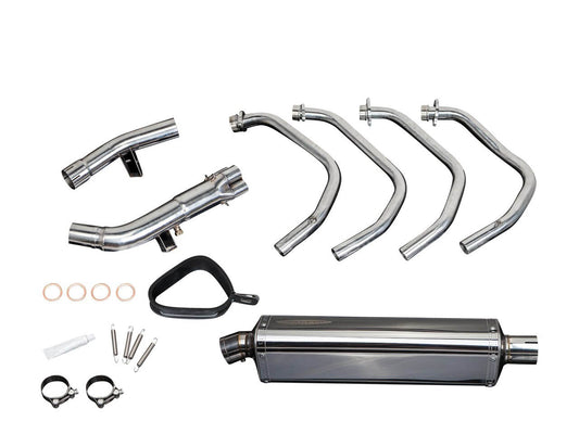 DELKEVIC Suzuki GSX650F Full Exhaust System Stubby 17" Tri-Oval