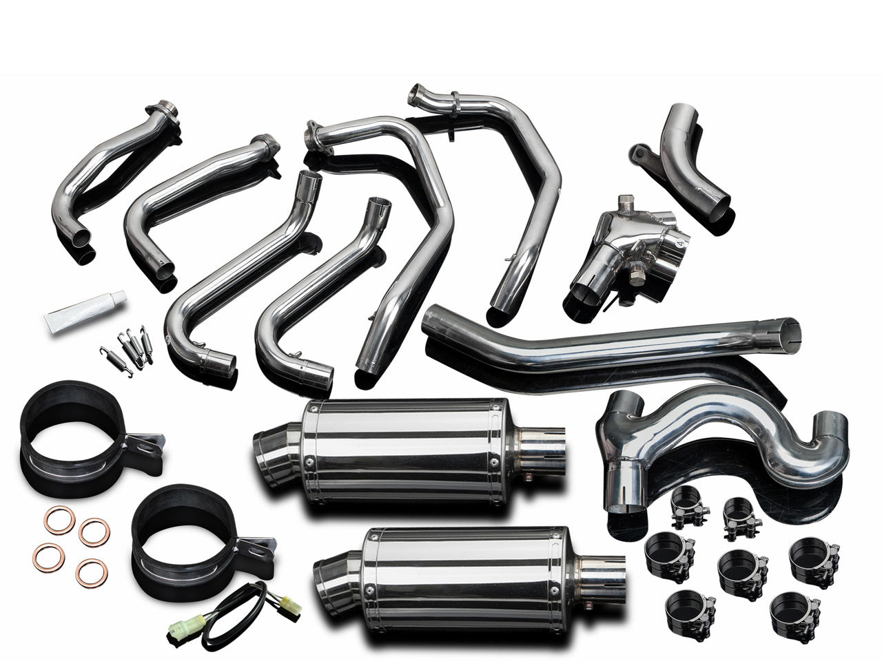 DELKEVIC Honda VFR800 VTEC Full Exhaust System SS70 9"