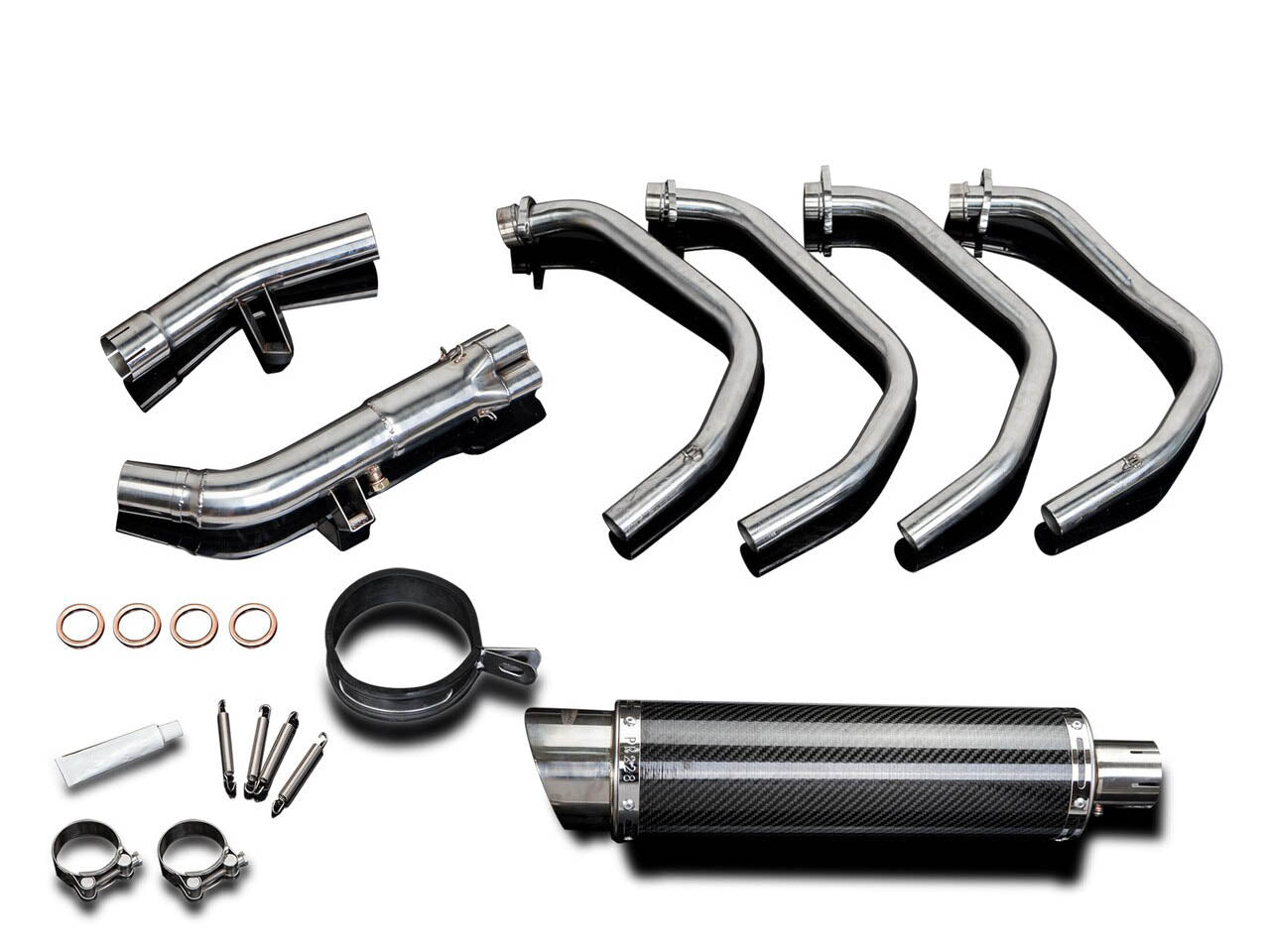 DELKEVIC Suzuki GSX650F Full Exhaust System DL10 14" Carbon