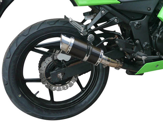 DELKEVIC Kawasaki Ninja 250R (11/13) Full Exhaust System with Mini 8" Carbon Silencer