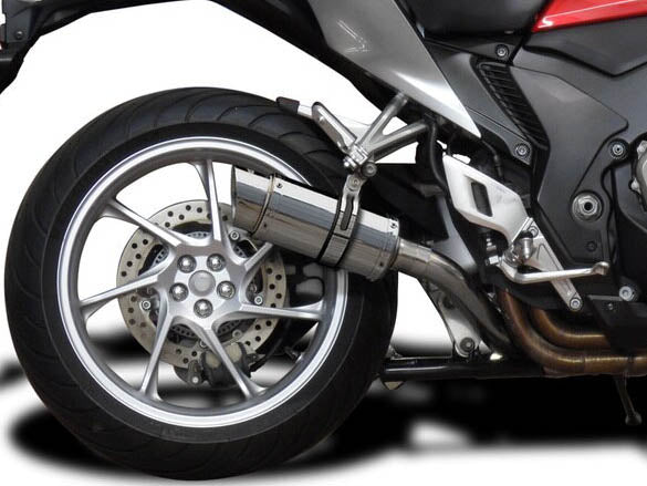 DELKEVIC Honda VFR1200F Interceptor Slip-on Exhaust Mini 8"