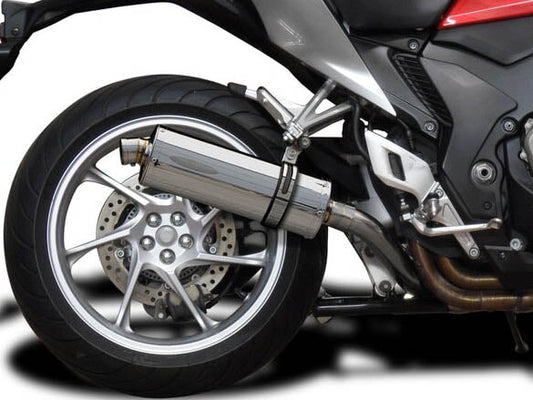 DELKEVIC Honda VFR1200F Interceptor Slip-on Exhaust Stubby 14"