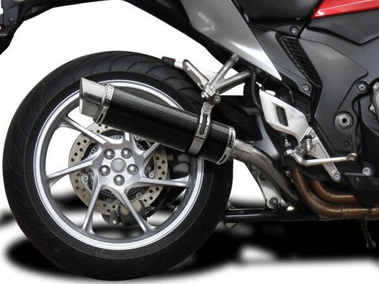 DELKEVIC Honda VFR1200F Interceptor Slip-on Exhaust DL10 14" Carbon