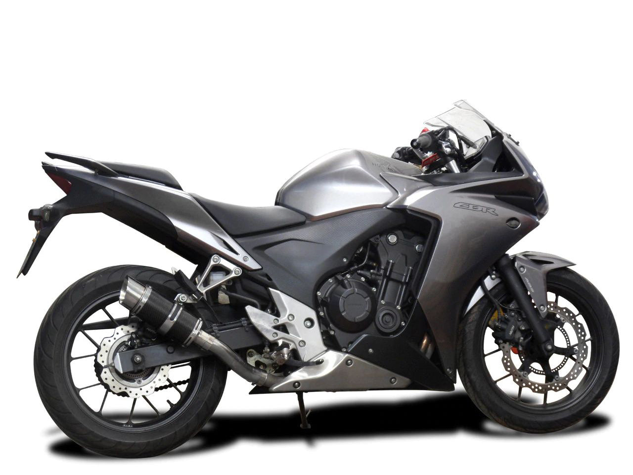 DELKEVIC Honda CBR500R Slip-on Exhaust Mini 8" Carbon