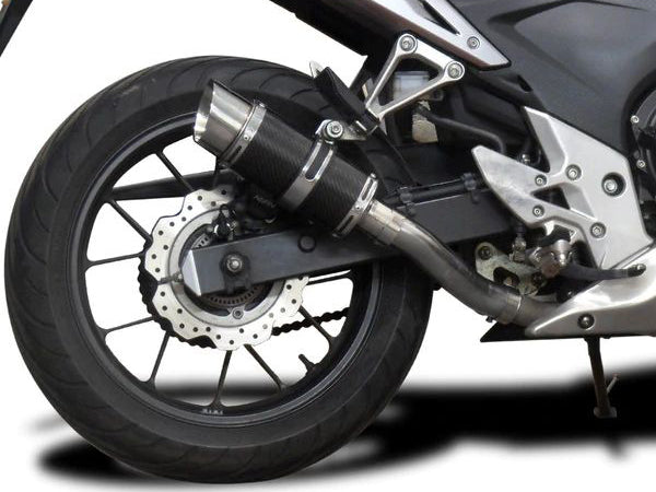 DELKEVIC Honda CBR500R Slip-on Exhaust Mini 8" Carbon