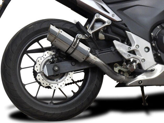 DELKEVIC Honda CBR500R Slip-on Exhaust Mini 8"