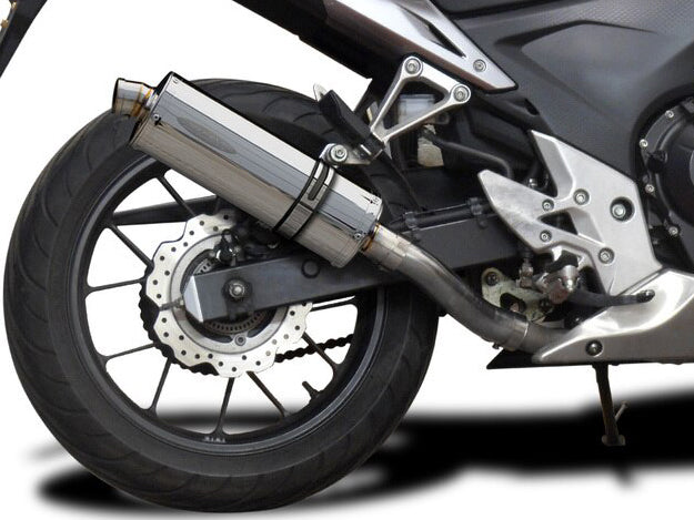 DELKEVIC Honda CBR500R Slip-on Exhaust Stubby 14"