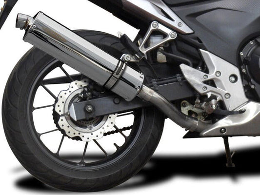 DELKEVIC Honda CBR500R Slip-on Exhaust Stubby 18"