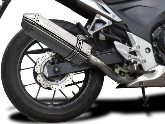 DELKEVIC Honda CBR500R Slip-on Exhaust 13" Tri-Oval