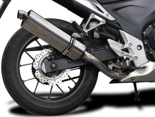 DELKEVIC Honda CBR500R Slip-on Exhaust Stubby 17" Tri-Oval