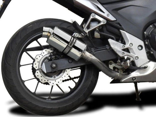 DELKEVIC Honda CBR500R Slip-on Exhaust SS70 9"