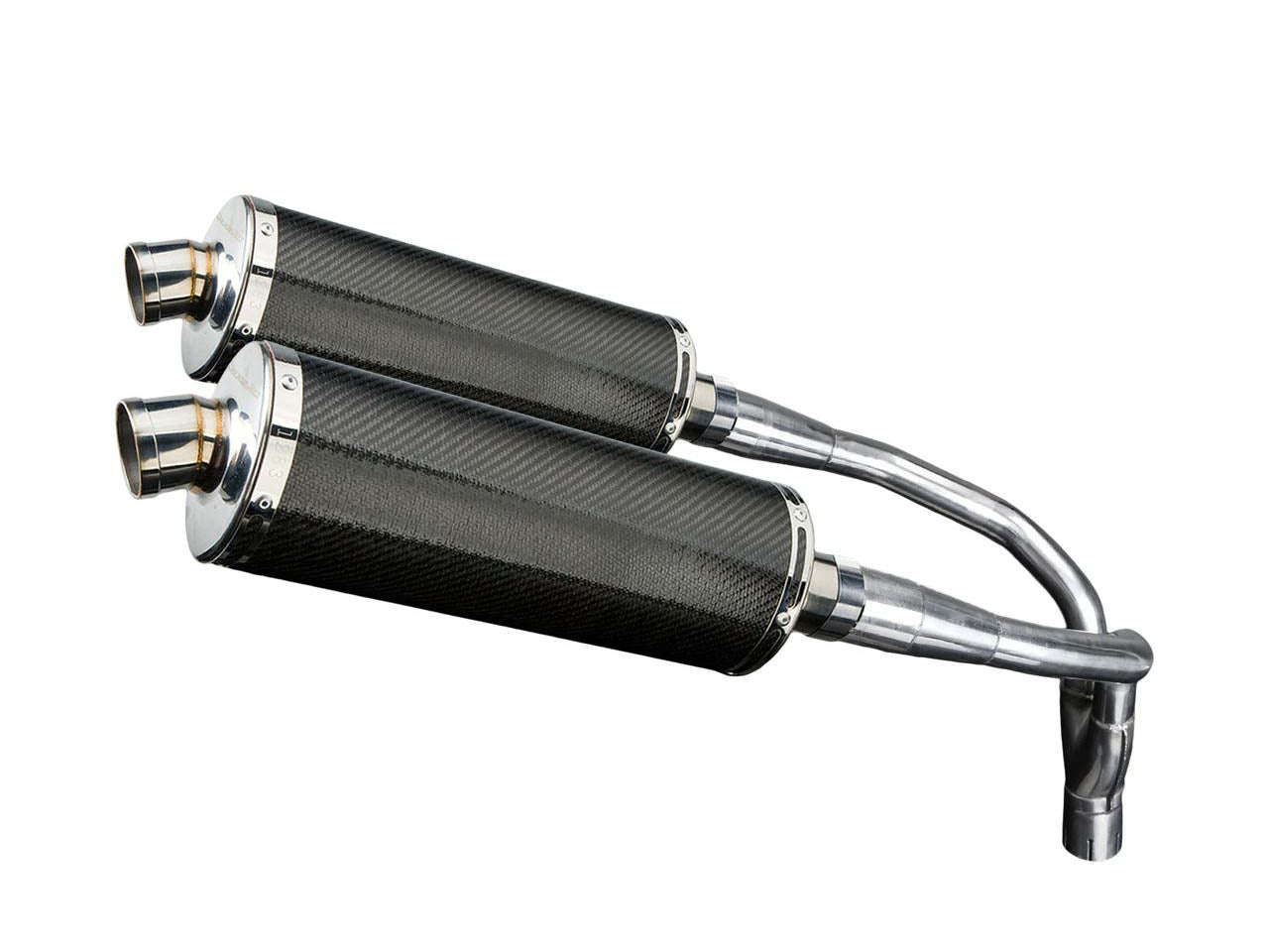 DELKEVIC Honda CB900F (02/07) Slip-on Exhaust Stubby 14" Carbon