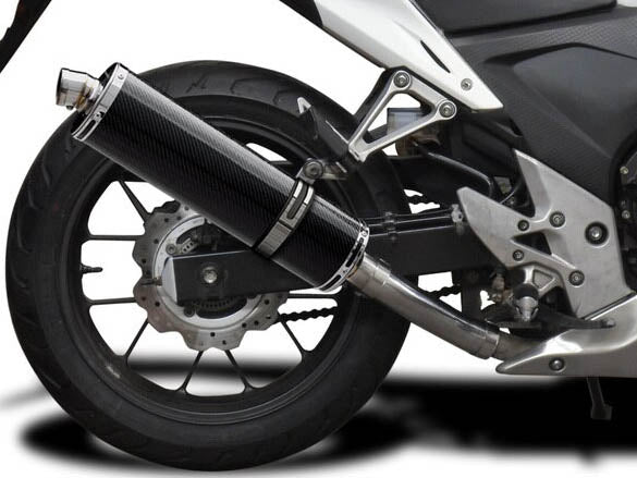 DELKEVIC Honda CB500F (13/18) Slip-on Exhaust Stubby 18" Carbon