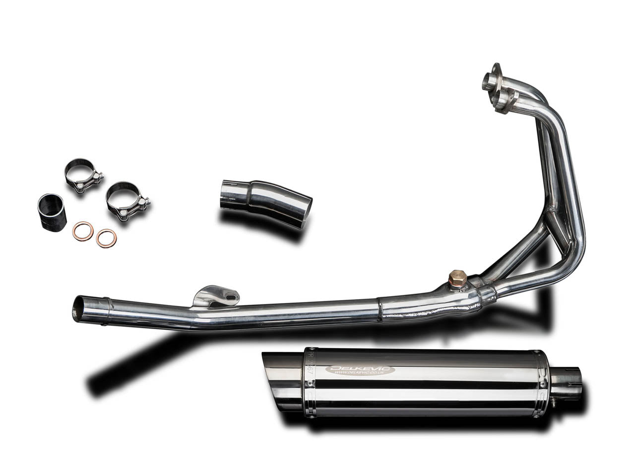 DELKEVIC Kawasaki Ninja 250R (11/13) Full Exhaust System with SL10 14" Silencer