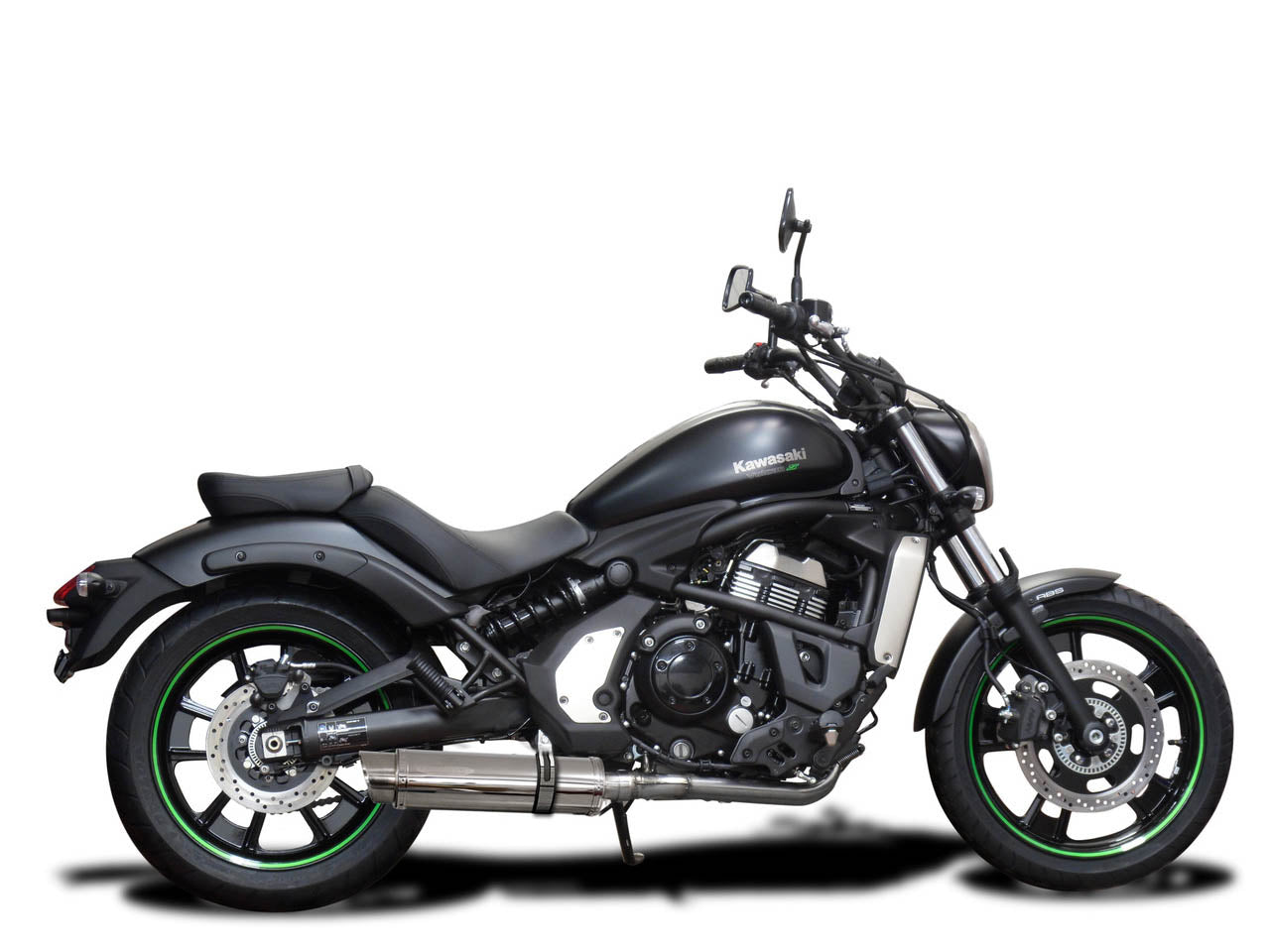 DELKEVIC Kawasaki Vulcan S EN650 (15/20) Full Exhaust System with SL10 14" Silencer