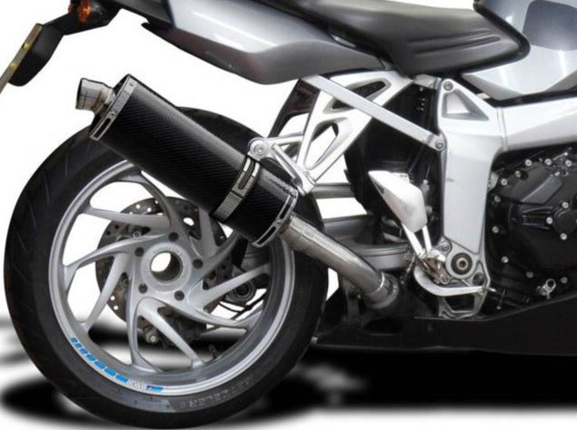 DELKEVIC BMW K1200S Slip-on Exhaust Stubby 14" Carbon