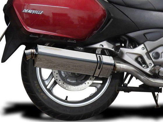 DELKEVIC Honda NT700V Deauville (06/14) Slip-on Exhaust Stubby 17" Tri-Oval