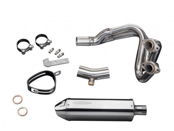 DELKEVIC Kawasaki Versys 650 (07/14) Full Exhaust System with 13" Tri-Oval Silencer