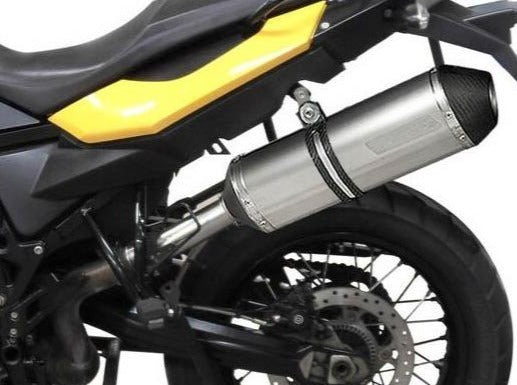 DELKEVIC BMW F650GS / F700GS / F800GS Slip-on Exhaust 13.5" Titanium X-Oval